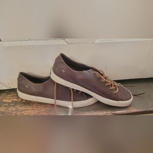 mMen's Brown Leather sperry Top Slides like new size 11
